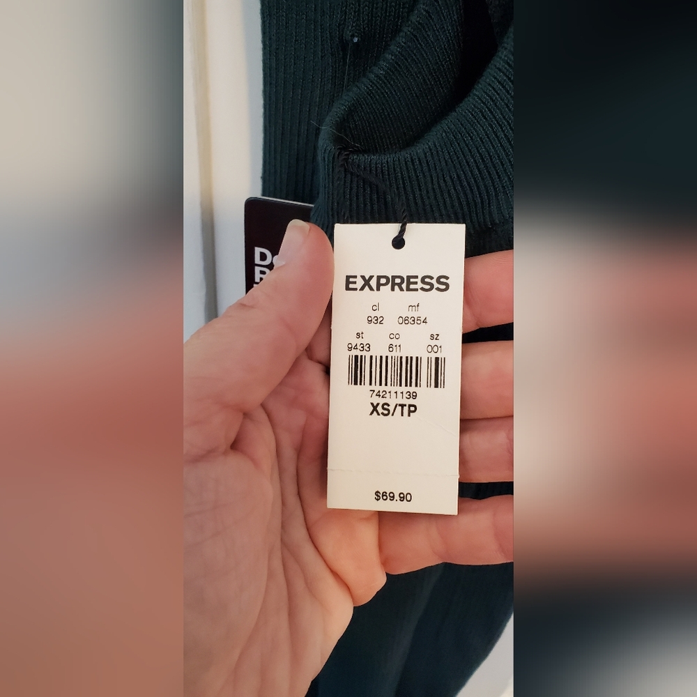 Express Stretchy Criss Cross Sweater Dress - Picture 5 of 8